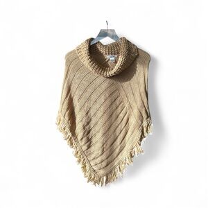 Energie Tan Knit Women's Poncho